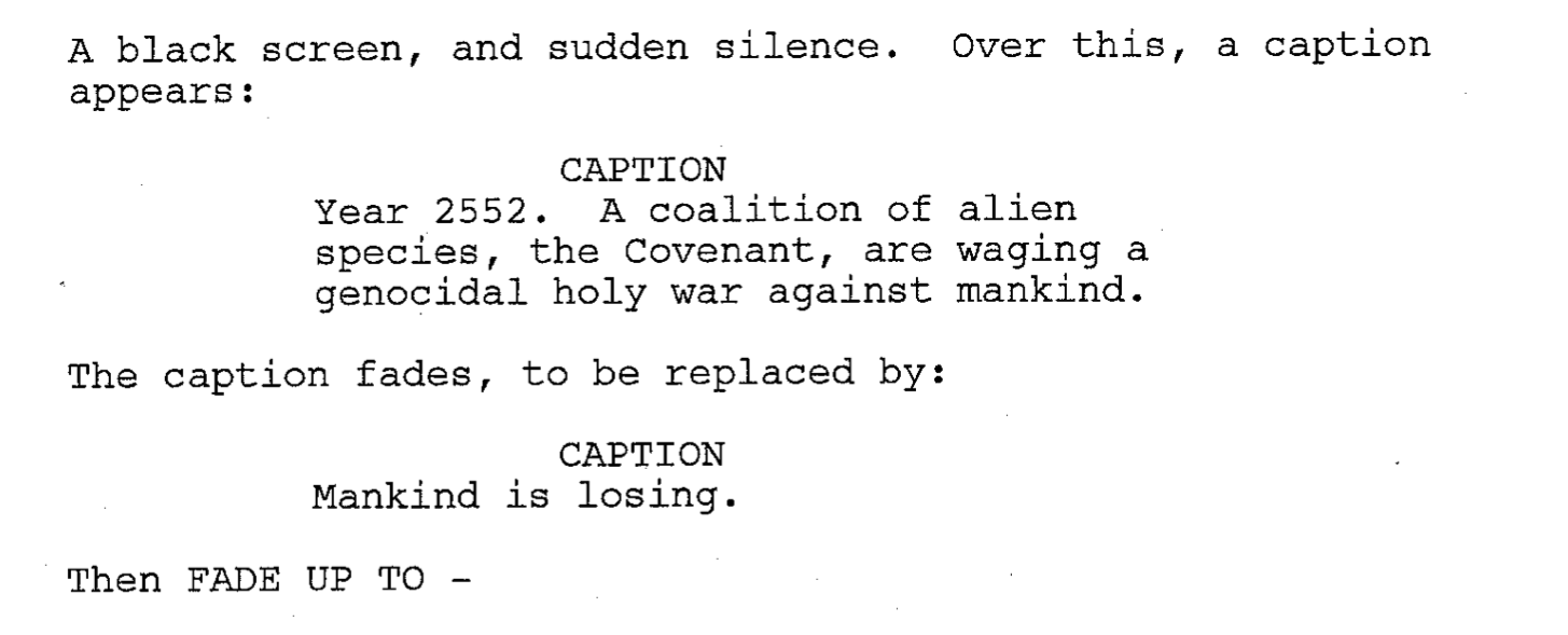 Halo script excerpt